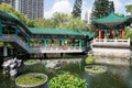 Hong Kong, China, Garden of good wishes in the temple complex of Wong tai Sin. Royalty Free Stock Photo