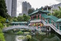 Hong Kong, China, Garden of good wishes in the temple complex of Wong tai Sin. Royalty Free Stock Photo