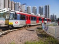 Lightrail and the station in Tin Shui Wai