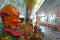 HONG KONG, CHINA - JANUARY 26, 2017: Tsz wan temple, with a hell representation, with a clay figures in Hong Kong, China