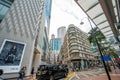 Hong Kong, China - 2020: Lee Gardens - building entrance, signboard, street