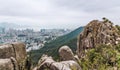 Hong Kong China Lion Rock Panorama Royalty Free Stock Photo