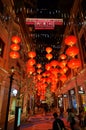 HONG KONG, CHINA - MARCH 12 : Decoration light christmas celebration at wan chai Lee Tung Ave