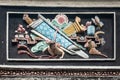 Mural at Man Mo Yi Tai Temple in Fu Shin Street, Hong Kong China