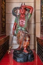 Red skin Devil statue at Tung Shan Temple, Hong Kong China