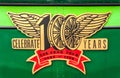 Closeup of emblem of The Peak Tram railway, Hong Kong China Royalty Free Stock Photo