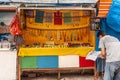 Colorful jewelry booth in Stanley neighborhood, Hong Kong, China