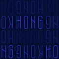 Hong Kong, China seamless pattern Royalty Free Stock Photo