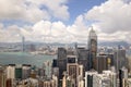 Hong Kong,China - September 22, 2017: Aerial view Central Plaza