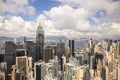 Hong Kong,China - September 22, 2017: Aerial view Central Plaza