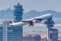 Malaysia Airlines Airbus A330-300 airplane Hong Kong Airport in China Royalty Free Stock Photo