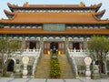 HONG KONG, CHINA- SEPTEMBER, 30, 2017: walking towards po lin monastery in hong kong