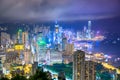 Hong Kong, China skyline from Victoria Peak Royalty Free Stock Photo