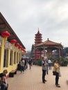 The Ten Thousand Buddhas Monastery, is a mid-20th century Buddhist temple located in Sha Tin, Hong Kong. Royalty Free Stock Photo