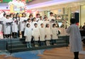 Hong Kong christmas eve caroling event in Domain Mall