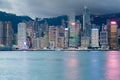 Hong Kong city central business area Royalty Free Stock Photo