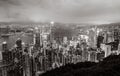 Hong Kong city night Royalty Free Stock Photo