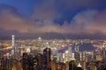 Hong Kong City View from Victoria Peak Royalty Free Stock Photo