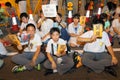 Hong Kong Class Boycott Campaign 2014 Royalty Free Stock Photo