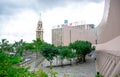 Hong Kong Clock Tower and its surrounding area, the famous landmark in Hong Kong located on the southern sh Royalty Free Stock Photo