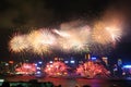 Hong Kong Colorful Firework at Victoria Harbour