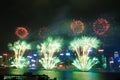 Hong Kong Colorful Firework at Victoria Harbour