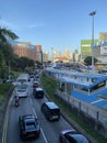 Hong Kong congested submarine tunnel entrance