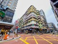 27-3-2022, Hong Kong: During the Covid period, The famous business shopping area in the downtown of Mong Kok, Hong Kong Royalty Free Stock Photo