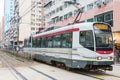 Hong Kong MTR Light Rail. The system operates over 1435mm standard gauge gauge track in Hong Kong.