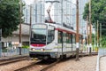 Hong Kong MTR Light Rail. The system operates over 1435mm standard gauge gauge track in Hong Kong.