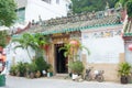 Kwan Tai Temple at Tai O Fishing village. a famous historic site in Lantau Island, Hong Kong. Royalty Free Stock Photo