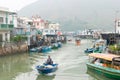 Tai O Fishing village. a famous historic site in Lantau Island, Hong Kong. Royalty Free Stock Photo