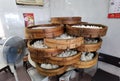 Hong Kong Dim Sum Tai Mo Shan Duen Kee Chinese Restaurant Yum Cha Tea Party Fresh Steaming Bun Cha Siu Bao Chinese Bamboo Basket Royalty Free Stock Photo