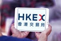 Hong Kong Exchanges and Clearing, HKEX logo Royalty Free Stock Photo