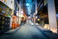 Hong Kong Famous Nightlife place - Lan Kwai Fong Royalty Free Stock Photo