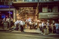 Hong Kong Famous Nightlife place - Lan Kwai Fong Royalty Free Stock Photo