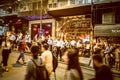 Hong Kong Famous Nightlife place - Lan Kwai Fong Royalty Free Stock Photo