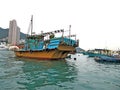 Hong Kong. Fishery boat and home in Aberdeen