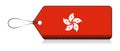 Hong Kong flag in Label design, Label of product made in Hong Kong