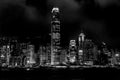 Hong Kong skyline by night