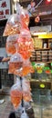 Hong Kong Goldfish Market Gold Fish Street Kowloon Mongkok Tung Choi Street Pets Supply Shops Merchants Plastic Bags Package