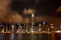 Hong Kong Harbor at Night Lightshow from Kowloon