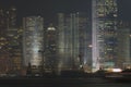 Hong Kong Harbor, Night Scene Royalty Free Stock Photo