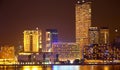 Hong kong harbor skylines