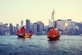 Hong Kong harbour Royalty Free Stock Photo