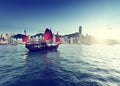 Hong Kong harbour Royalty Free Stock Photo