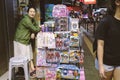 Hong Kong hawker selling several kid toy