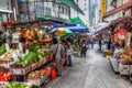 Hong Kong Historic Landmark: Graham Street Wet Market Royalty Free Stock Photo