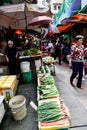 Hong Kong Historic Landmark: Graham Street Wet Market Royalty Free Stock Photo