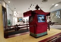 Hong Kong History Museum Bride Groom Couple Lucky Transportation Carriage Vehicle Bridewealth Downey Red Wedding Transport Royalty Free Stock Photo